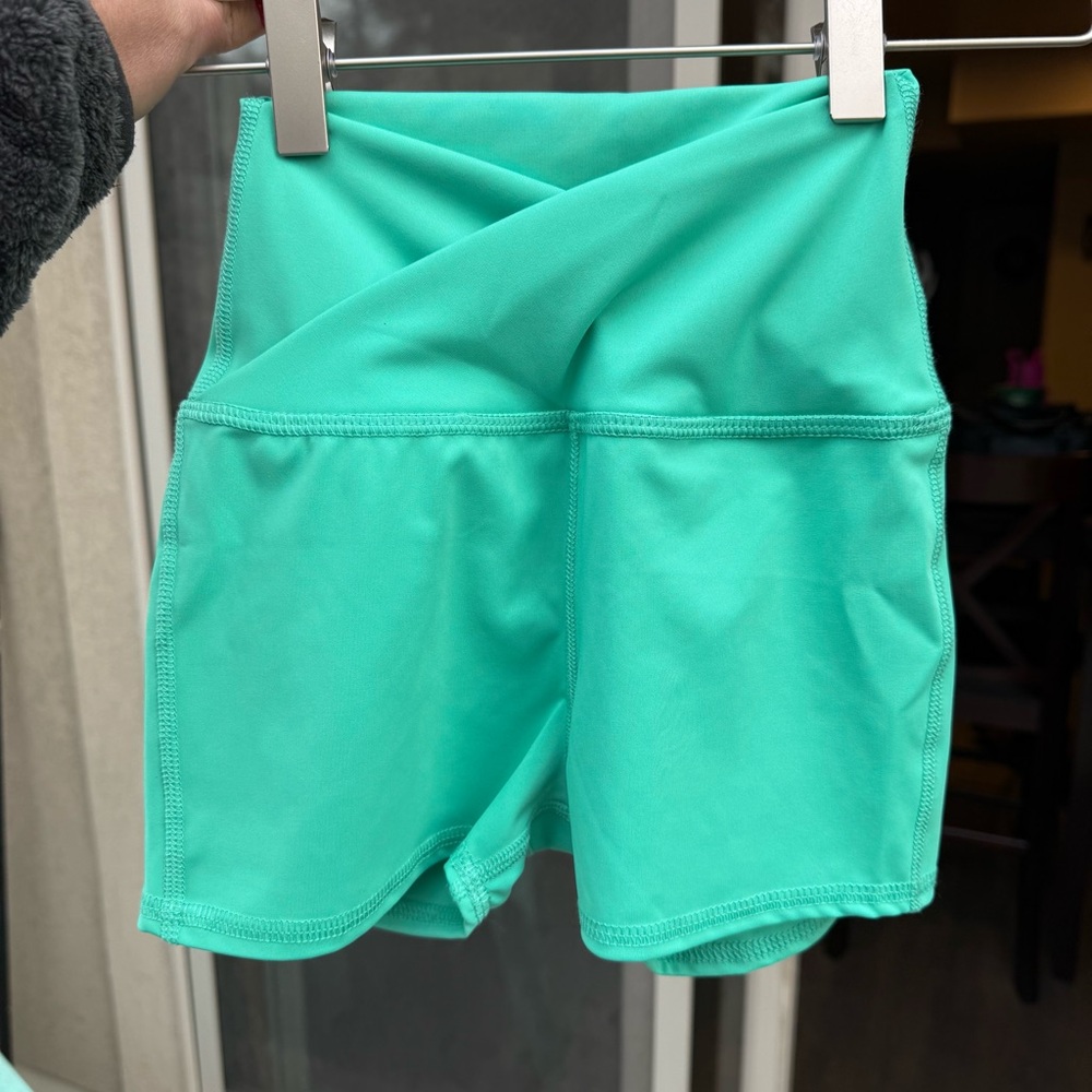 Women's High-Waist Athletic Shorts - Teal